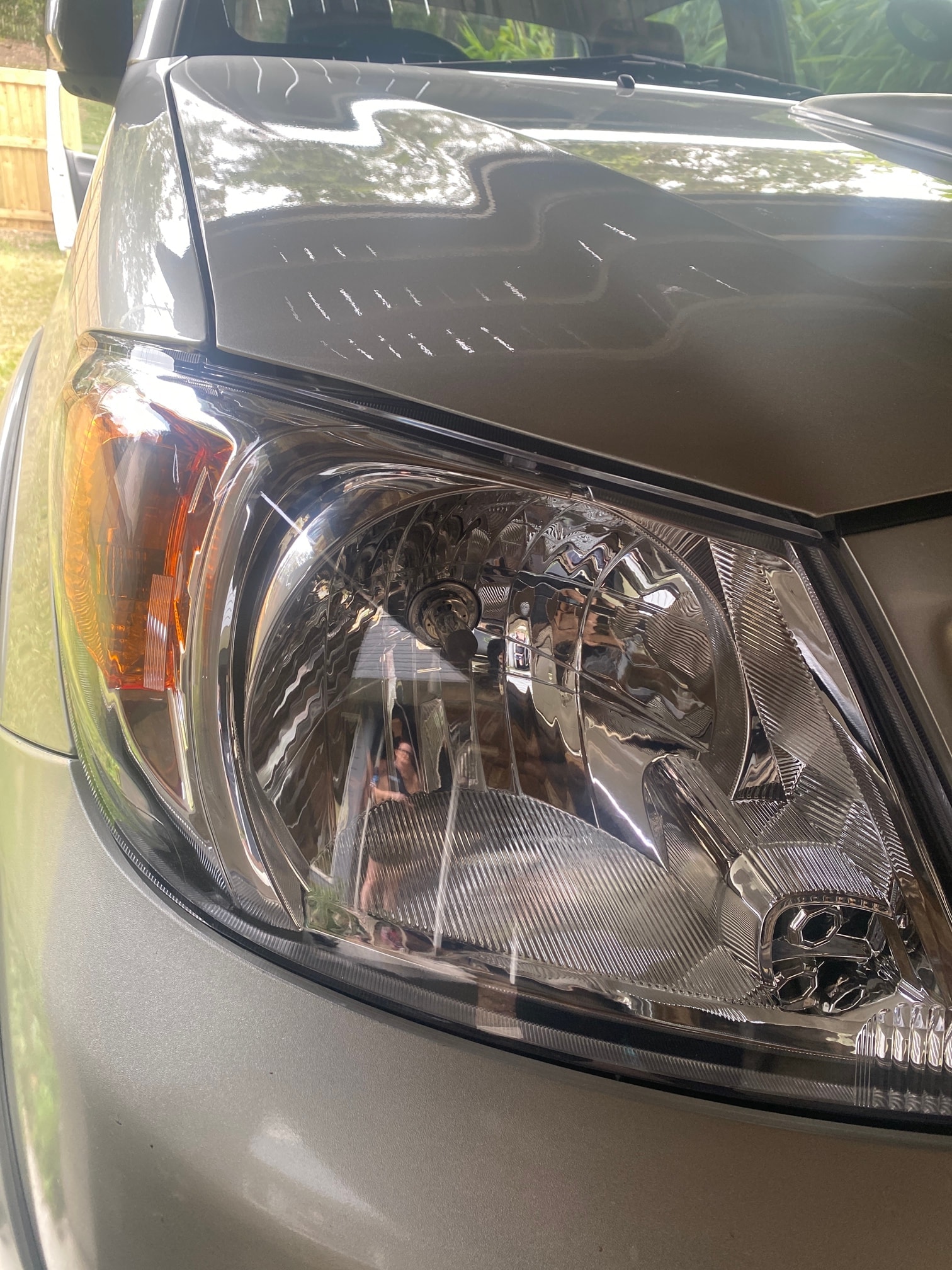 After — Bonnet dent & headlight replacement