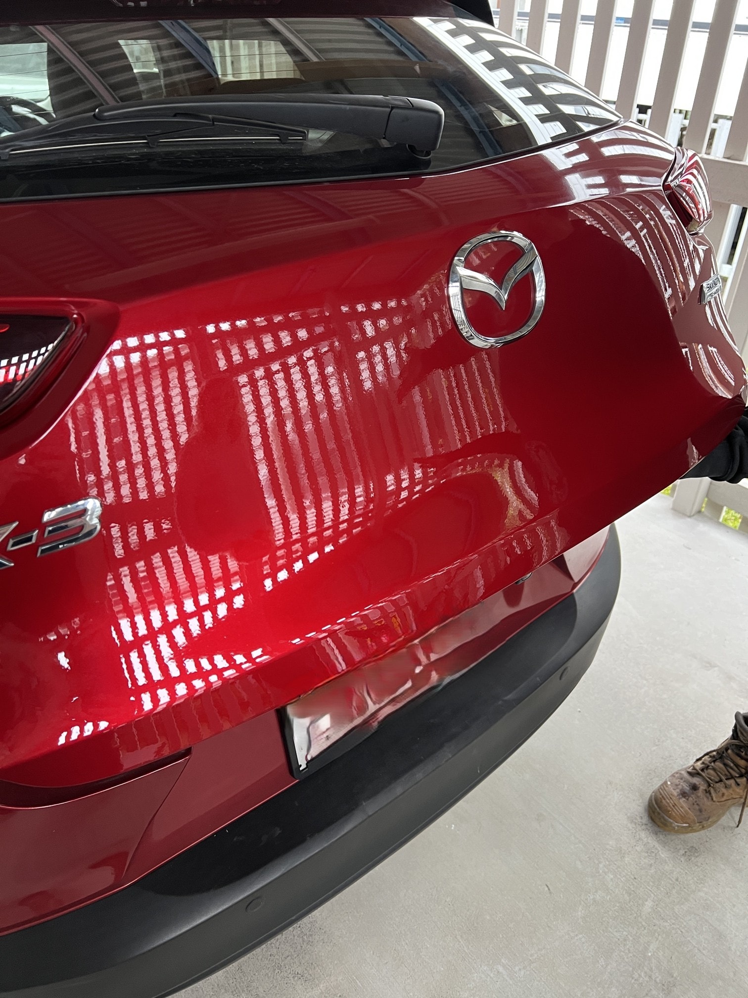 After — Tailgate dent