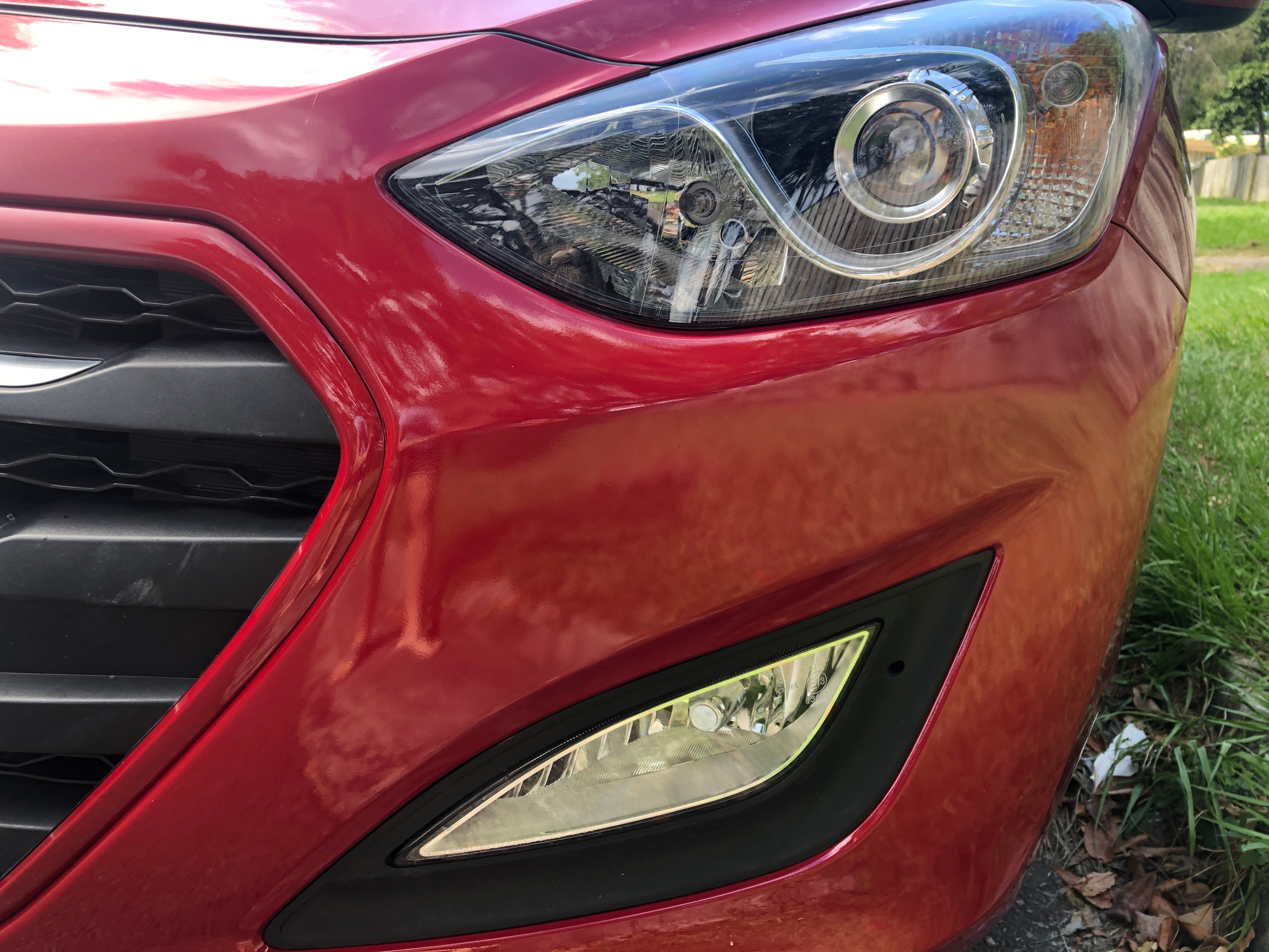 After — Bumper scratches